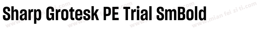 Sharp Grotesk PE Trial SmBold 15字体转换